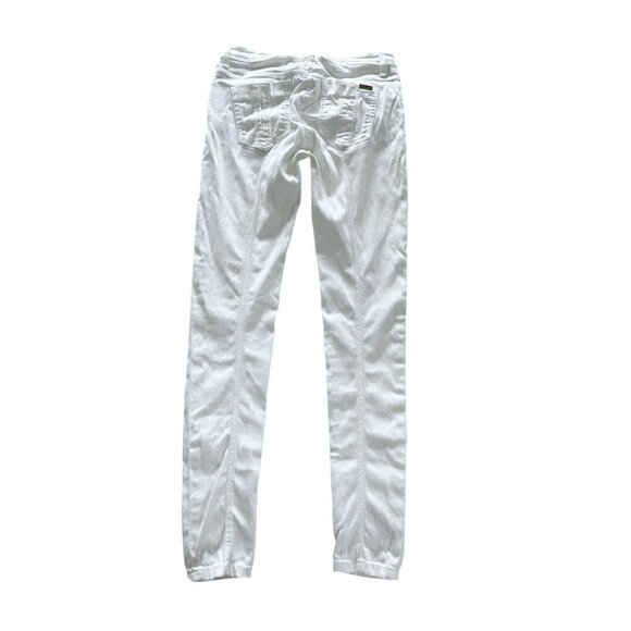 BURBERRY BRIT Women's Sz 29 Westbourne Skinny Crop Pants in White - Picture 2 of 12
